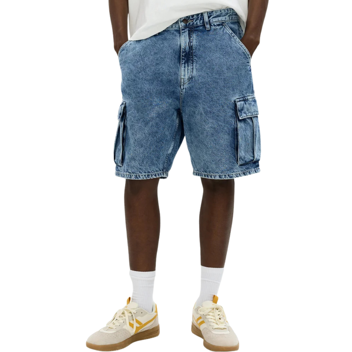 Kit 3 Bermudas Cargo Jeans Urban + Brinde Exclusivo 🔥