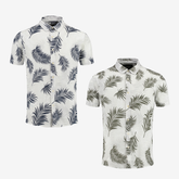 Kit 2 Camisas Masculina Estampada Manga Curta