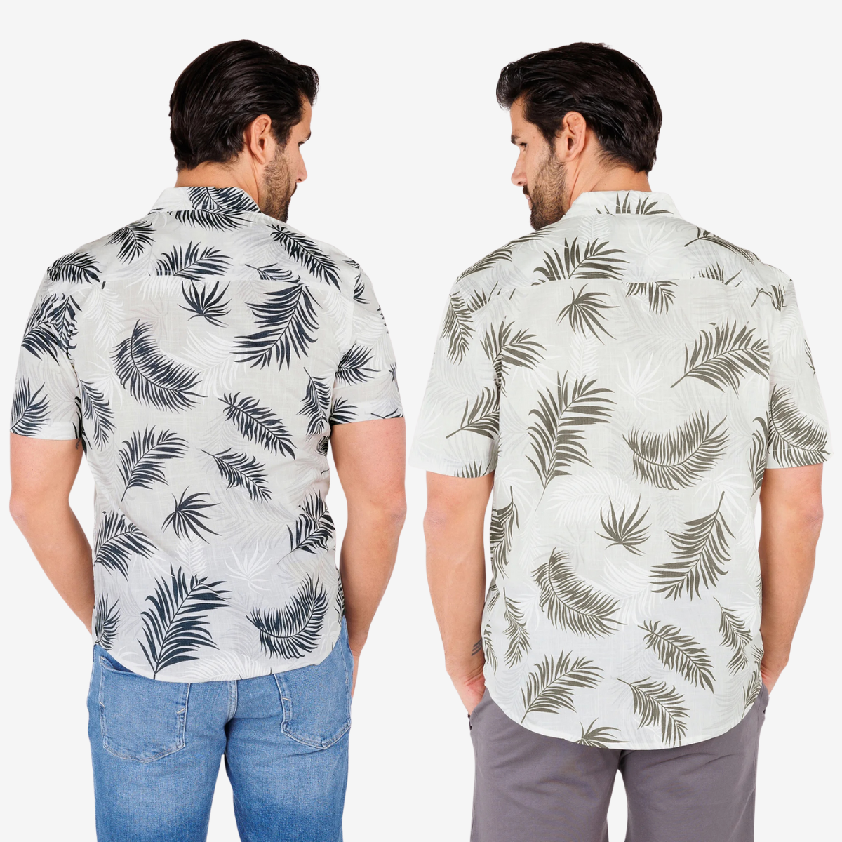 Kit 2 Camisas Masculina Estampada Manga Curta