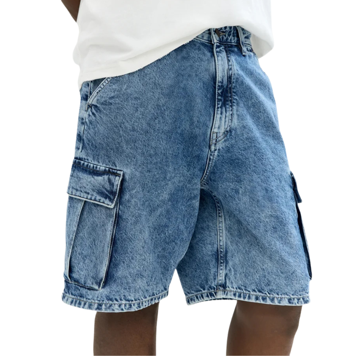 Kit 3 Bermudas Cargo Jeans Urban + Brinde Exclusivo 🔥