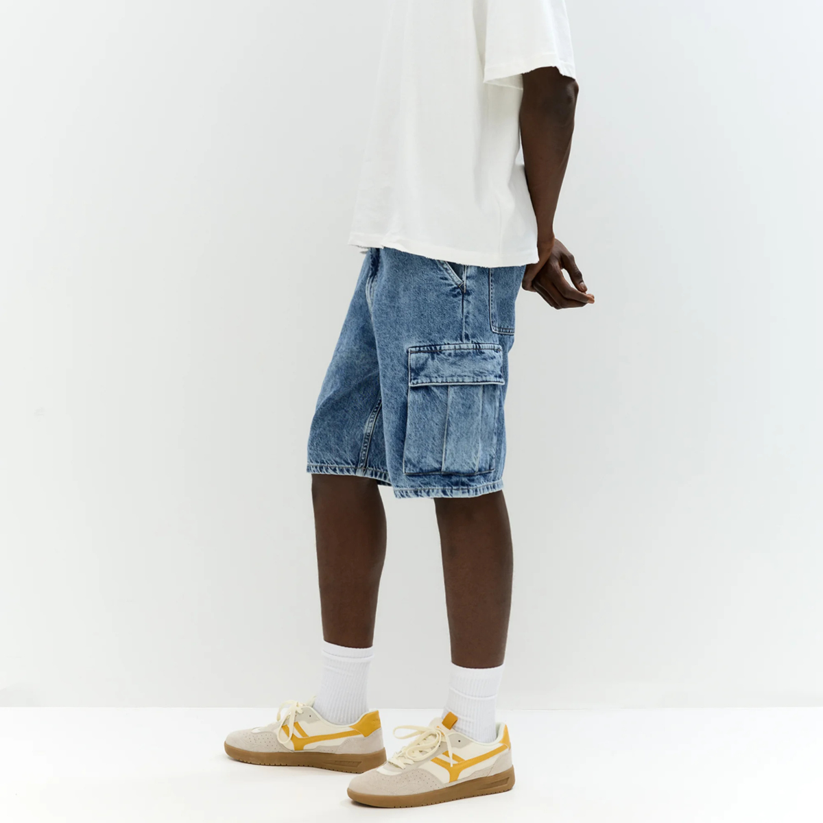 Kit 3 Bermudas Cargo Jeans Urban + Brinde Exclusivo 🔥