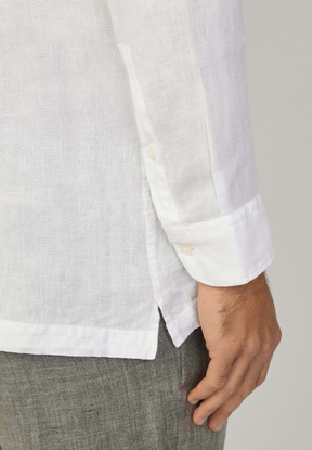Camisa de Linho Classic Fit - Branco